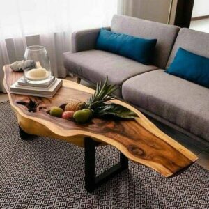 Mesa de centro rustica