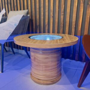 Mesa de centro iluminada