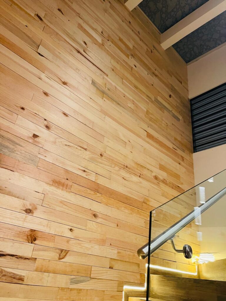 trabajos madera muros terminado muro de madera